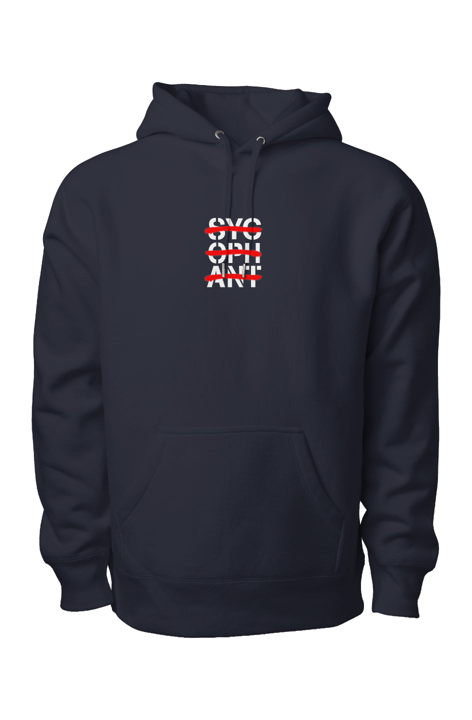 NoSycophants Embroidered Logo Premium Heavyweight Hoodie